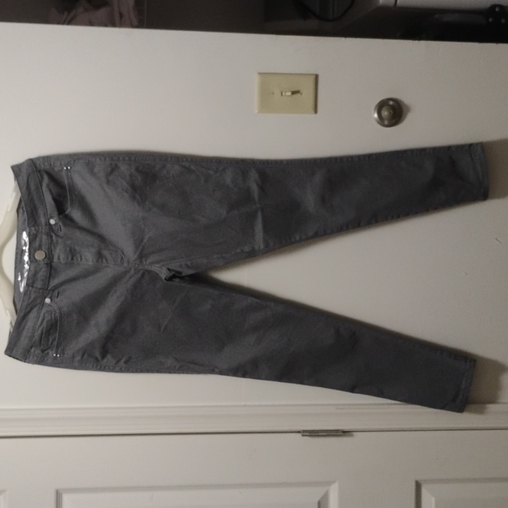Gray Denim Jacket and Pants Set